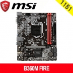 微星B360M FIRE m-ATX/DDR4*2/M.2/USB3.1/1D1H