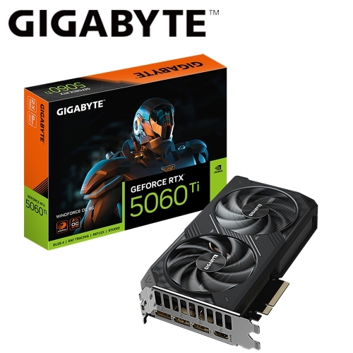 抗漲搭機價!!!技嘉 N506TWF2OC-8GD RTX 5060 Ti WINDFORCE OC 8G(2587Mhz/8G DDR7/1H3DP/20.8cm/雙風扇/註4年)