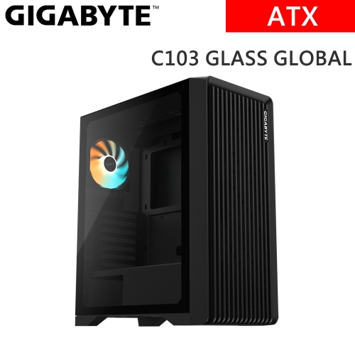 技嘉 C103 GLASS GLOBAL ATX/顯卡長35.5/CPU高16.5/玻璃透側