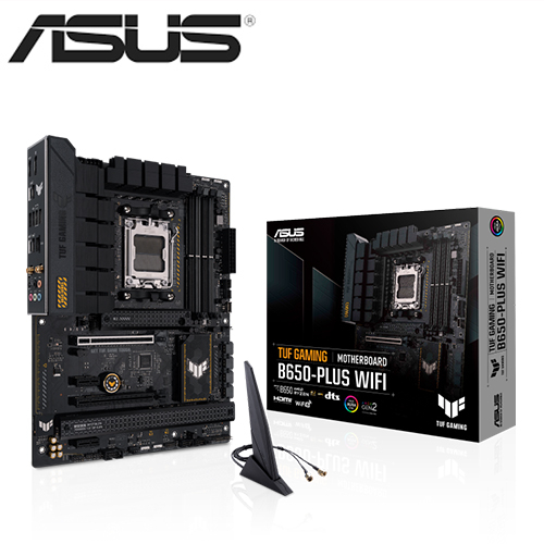 華碩 TUF GAMING B650-PLUS WIFI(ATX/3xM.2/4xSATA/Realtek 2.5G+Wi-Fi 6)