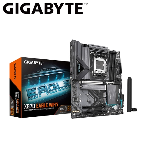 技嘉 X870 EAGLE WIFI7(ATX/3xM.2/4xSATA/Realtek2.5G+Wi-Fi 7/註4年)